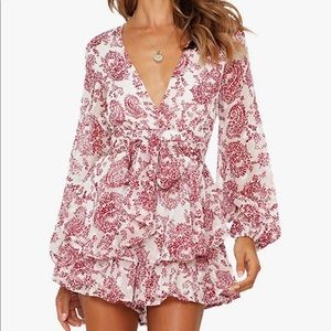 AMAZON Floral Jumpsuit Romper